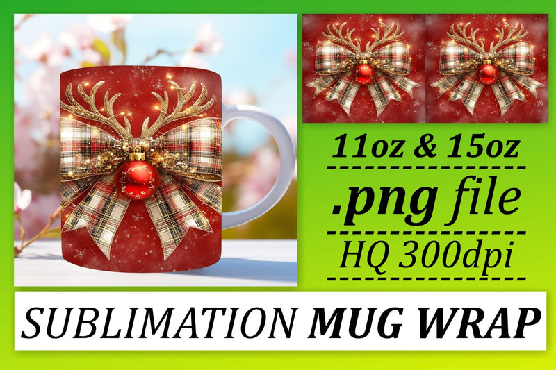Versatile mug wrap templates, perfect for any style! , Xmas Sublimation afrosvg 