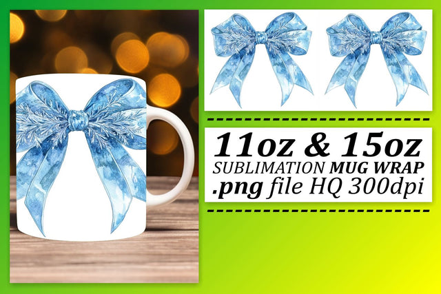 Versatile mug wrap templates, perfect for crafting! , Bow Sublimation afrosvg 