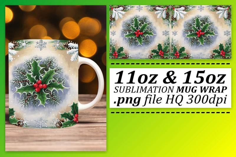 Versatile mug wraps, great for all occasions! , Christmas Sublimation afrosvg 