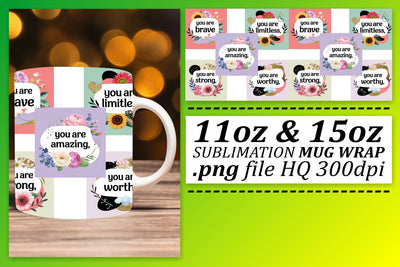 Versatile mug wraps, great for all occasions! , Quote Sublimation afrosvg 