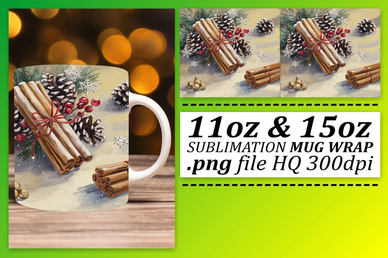 Versatile mug wraps, great for any crafting enthusiast! , Christmas Sublimation afrosvg 