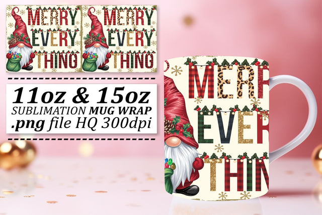 Versatile mug wraps, great for any occasion! , Gnomes Sublimation afrosvg 