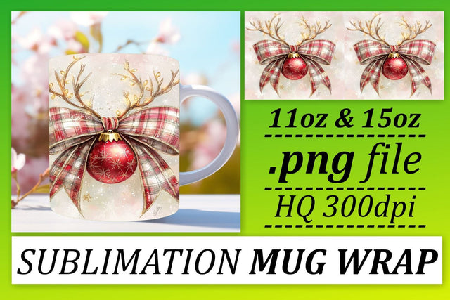 Versatile mug wraps, great for any occasion! , Xmas Sublimation afrosvg 