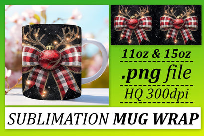 Versatile mug wraps, great for any occasion! , Xmas Sublimation afrosvg 