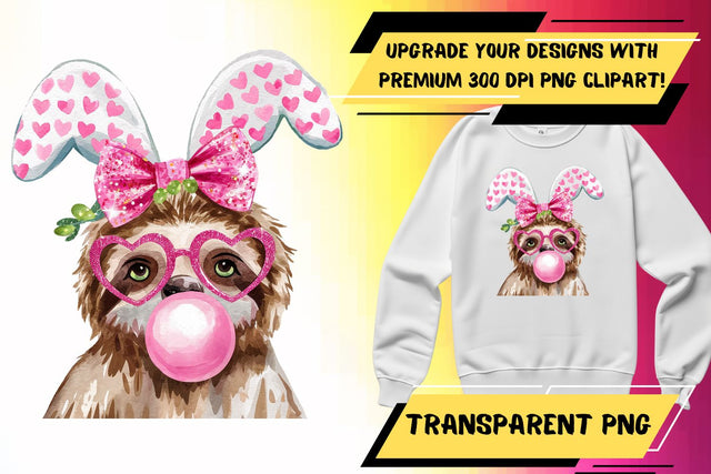 Versatile PNG, perfect for sublimation crafts , Cute Easter Sublimation HoodArtCraft 