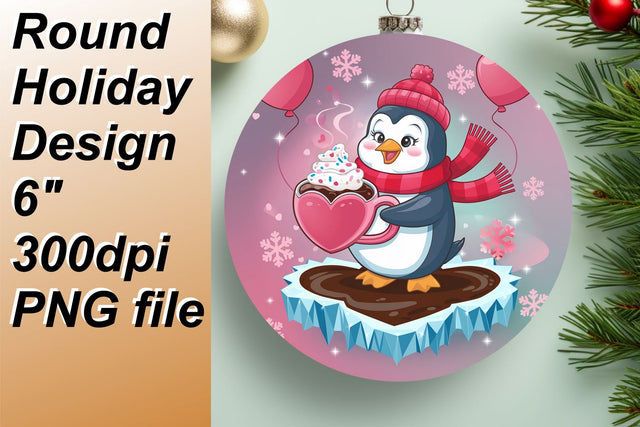 Versatile PNG template for circle keychains, great for crafts., Valentines Sublimation HoodArtCraft 