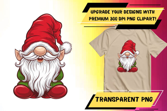 Versatile PNG templates, for sublimation work , Gnome Sublimation HoodArtCraft 