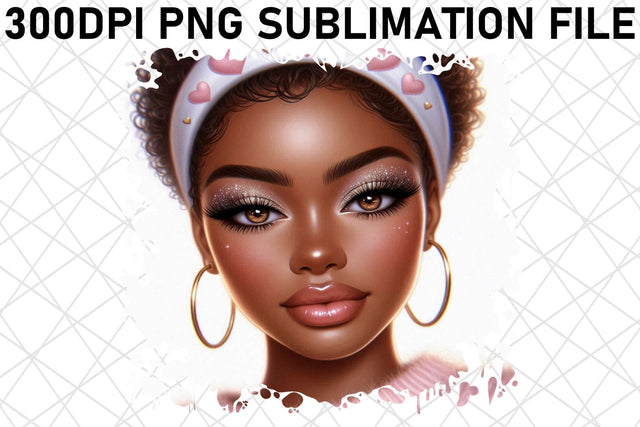 Versatile PNG templates, perfect for creative work! , Love Girl Sublimation afrosvg 