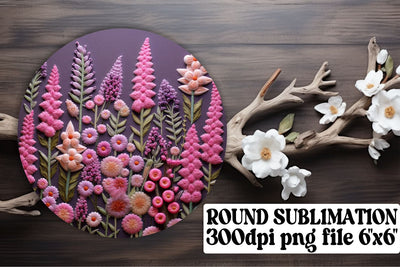 Versatile Sublimation Accessories - Embroidered Flowers, Circle, Keychain, Car Coaster Sublimation afrosvg 