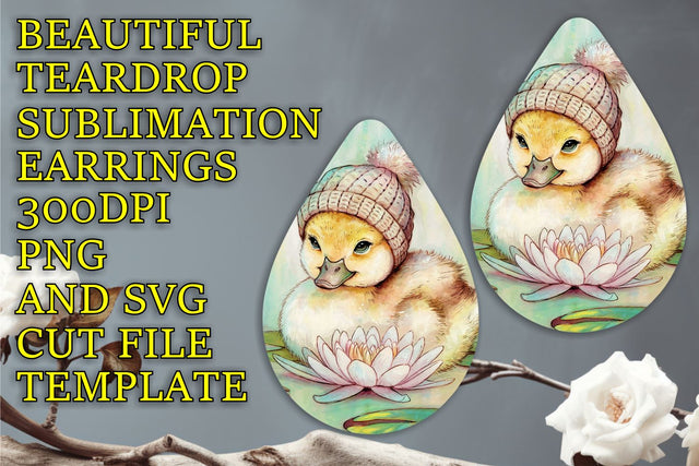 versatile sublimation PNG, Stunning teardrop earrings design, Animals Sublimation HoodArtCraft 