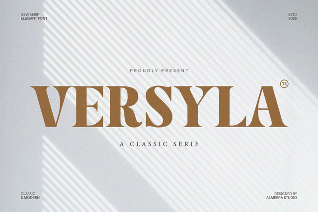 Versyla - Classic & Modern Serif Font Font studioalmeera 