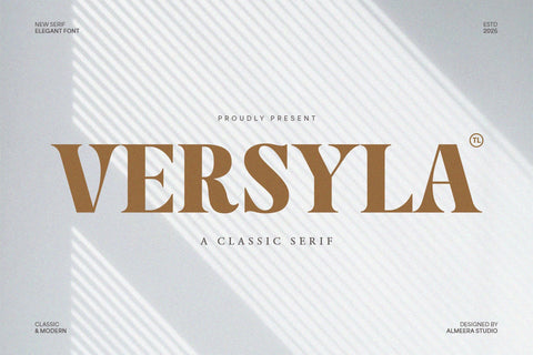 Versyla - Classic & Modern Serif Font Font studioalmeera 