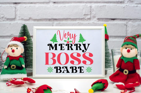 Very Merry Boss babe SVG Design SVG Designangry 