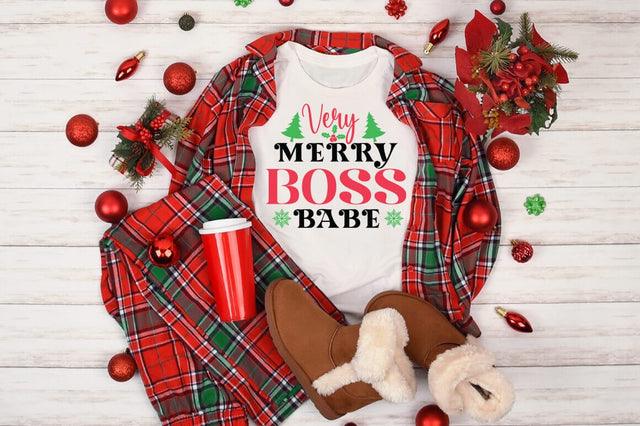 Very Merry Boss babe SVG Design SVG Designangry 