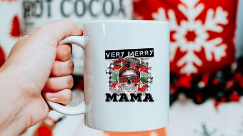 Very Merry Mama PNG | Christmas Mom Sublimation Design | Festive Mama Holiday Sublimation Sublimation Print Perfect Design Shop 