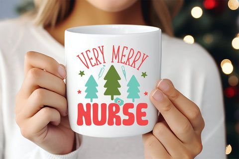 Very Merry Nurse, Christmas SVG Cut File SVG CraftLabSVG 