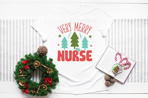 Very Merry Nurse, Christmas SVG Cut File SVG CraftLabSVG 