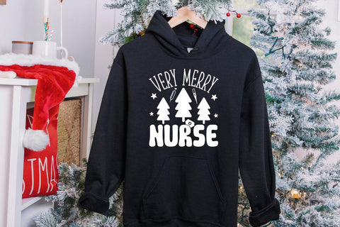 Very Merry Nurse, Christmas SVG Cut File SVG CraftLabSVG 