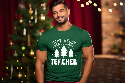 Very Merry Teacher | Christmas SVG SVG CraftLabSVG 