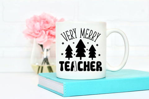 Very Merry Teacher | Christmas SVG SVG CraftLabSVG 