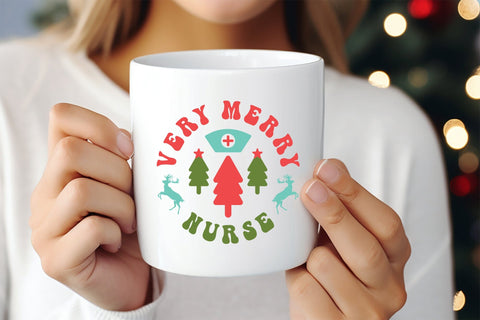 Very Mery Nurse | Christmas SVG Design SVG CraftLabSVG 