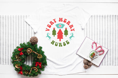 Very Mery Nurse | Christmas SVG Design SVG CraftLabSVG 