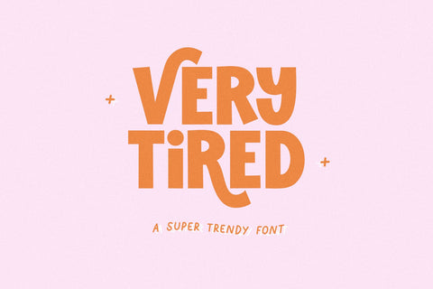 Very Tired - Retro Swash Font Font KA Designs 