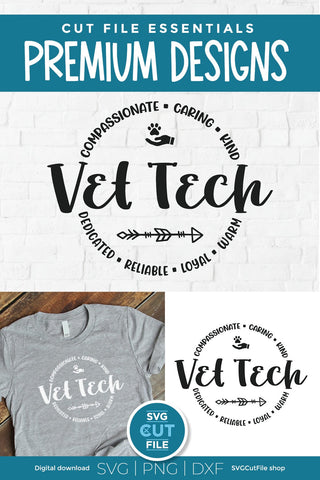Vet tech svg, Veterinary Technician svg SVG SVG Cut File 