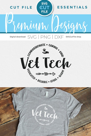Vet tech svg, Veterinary Technician svg SVG SVG Cut File 