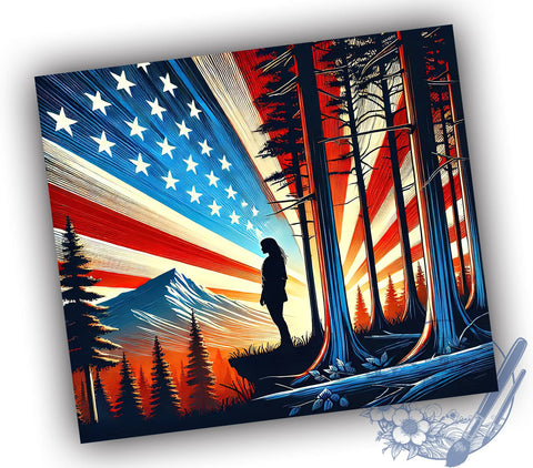 Veteran American Flag 20oz Tumbler, American Flag Design, 20oz Tumbler Wrap, Military Gift, Patriotic Drinkware, Independence Day Tumbler, Custom Drinkware Sublimation ToriDesigns 