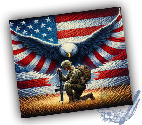 Veteran Memorial Day 20oz Skinny Tumbler, 4th of July Tumbler Png, Straight & Tapered Tumbler Wrap, Instant Digital Download Sublimation ToriDesigns 