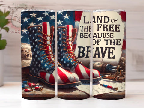 Veteran Memorial Day 20oz Tumbler Png, Straight & Tapered Tumbler Png, 4th of July Tumbler Png, Digital Download PNG Sublimation Lara' s Designs 