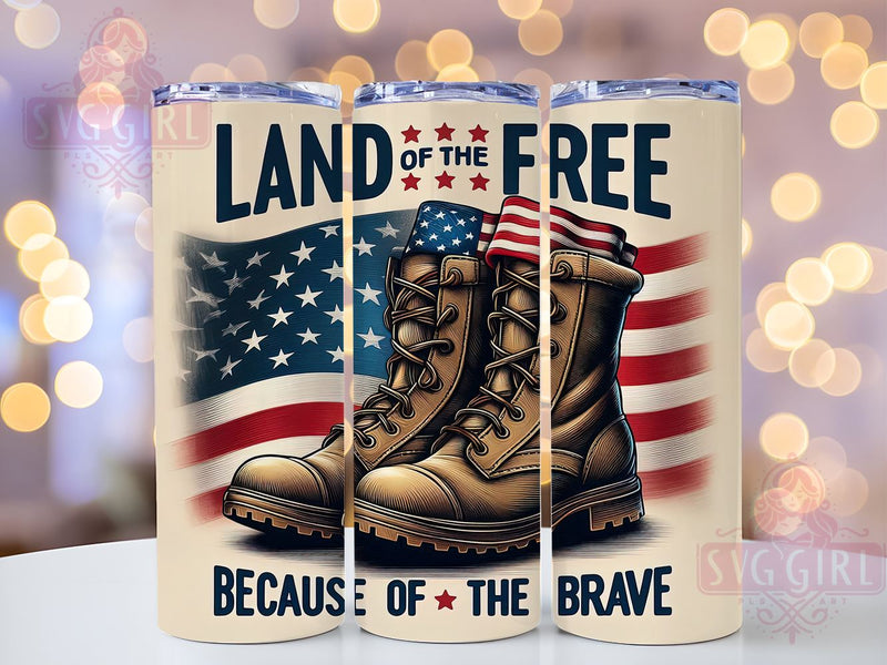Veteran Memorial Day 20oz Tumbler Wrap Sublimation Design, Straight Tapered Tumbler Wrap, 4th of July Tumbler Png, Instant Digital Download Sublimation SvggirlplusArt 