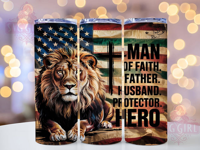Veteran Military Dad Faith Tumbler, Military Family Present, Christian Soldier Gift, Faith Warrior Design, Military Dad Tumbler, Patriotic Faith Gift, Hero Father Present Sublimation SvggirlplusArt 