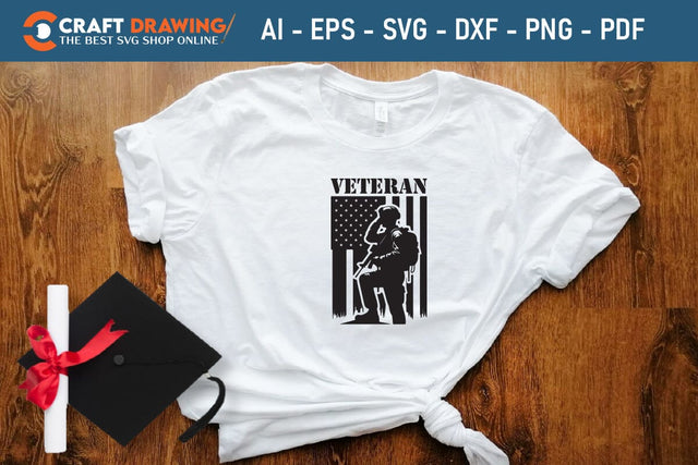 Veteran Svg, Military Svg, Patriotic Svg, Veteran Png, Soldier Svg, Army Svg, Veterans Day Svg - Printable, Cricut & Silhouette Files SVG Debashish Barman 