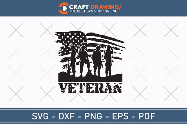 Veteran Svg, Military Svg, Patriotic Svg, Veteran Png, Soldier Svg, Army Svg, Veterans Day Svg - Printable, Cricut & Silhouette Files SVG Debashish Barman 