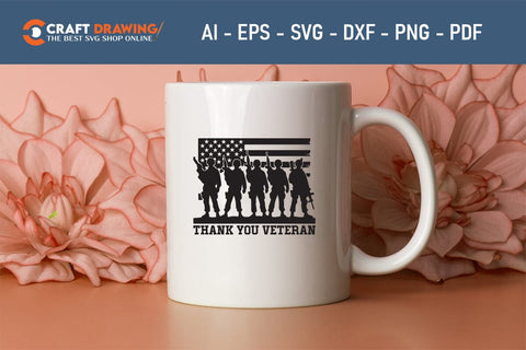 Veteran Svg, Military Svg, Patriotic Svg, Veteran Png, Soldier Svg, Army Svg, Veterans Day Svg - Printable, Cricut & Silhouette Files SVG Debashish Barman 