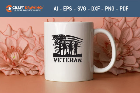 Veteran Svg, Military Svg, Patriotic Svg, Veteran Png, Soldier Svg, Army Svg, Veterans Day Svg - Printable, Cricut & Silhouette Files SVG Debashish Barman 