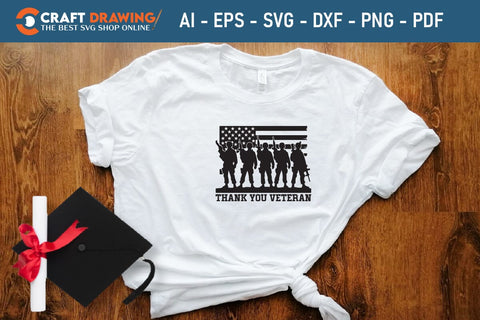 Veteran Svg, Military Svg, Patriotic Svg, Veteran Png, Soldier Svg, Army Svg, Veterans Day Svg - Printable, Cricut & Silhouette Files SVG Debashish Barman 