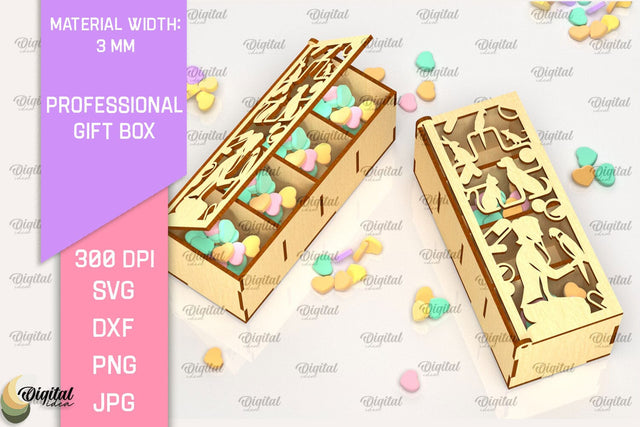 Veterinarian Gift Box Laser Cut. 3D Favor Box SVG Laser Cut SVG Evgenyia Guschina 