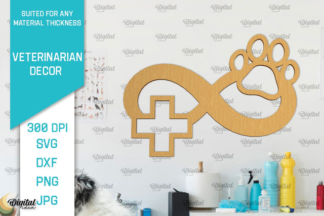 Veterinarian Sign Laser Cut. Veterinarian Wall Decor SVG SVG Evgenyia Guschina 