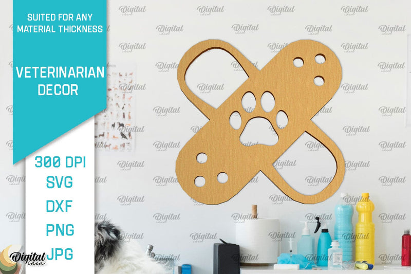 Veterinarian Sign Laser Cut. Veterinarian Wall Decor SVG SVG Evgenyia Guschina 