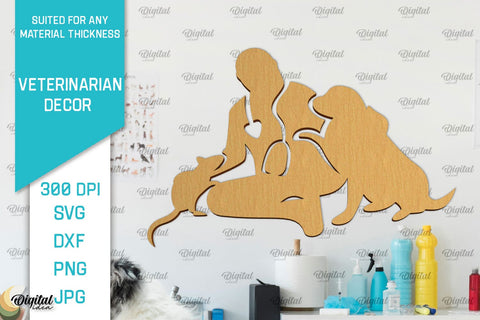 Veterinarian Signs Laser Cut Bundle. Veterinarian Wall Decor SVG SVG Evgenyia Guschina 