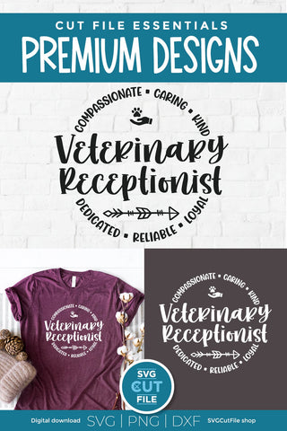 Veterinary Receptionist svg, Vet receptionist svg, Veterinary Front Desk svg SVG SVG Cut File 