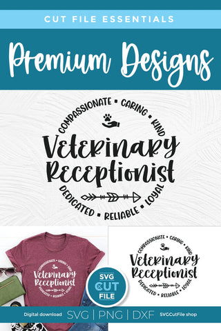 Veterinary Receptionist svg, Vet receptionist svg, Veterinary Front Desk svg SVG SVG Cut File 