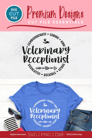 Veterinary Receptionist svg, Vet receptionist svg, Veterinary Front Desk svg SVG SVG Cut File 
