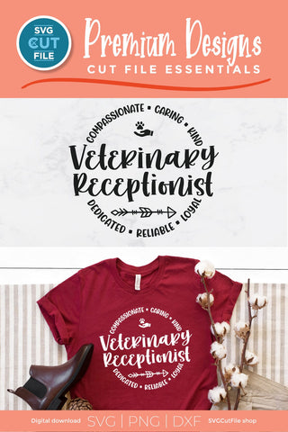 Veterinary Receptionist svg, Vet receptionist svg, Veterinary Front Desk svg SVG SVG Cut File 