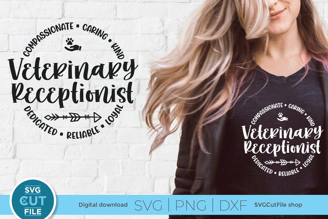 Veterinary Receptionist svg, Vet receptionist svg, Veterinary Front Desk svg SVG SVG Cut File 
