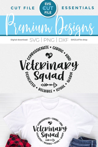 Veterinary squad svg for Cricut or Silhouette SVG SVG Cut File 
