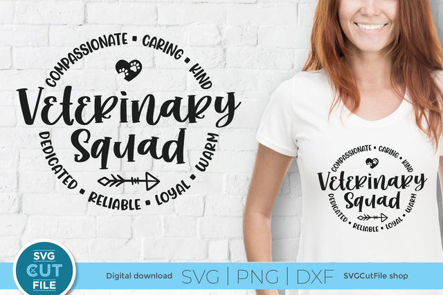 Veterinary squad svg for Cricut or Silhouette SVG SVG Cut File 